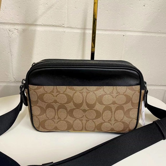 COACH C4149 Men's Graham Crossbody In Signature Canvas Chaki - Picture 4 of 9